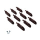 Soft-Close Cabinet Door Damper - Brown (10 Pack)