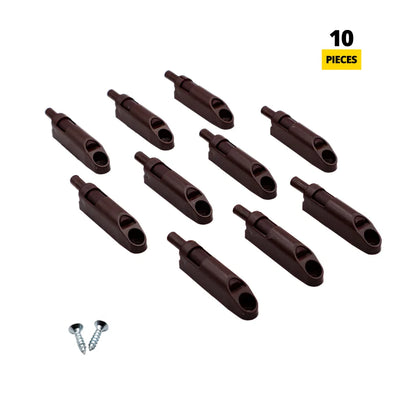 Soft-Close Cabinet Door Damper - Brown (10 Pack)