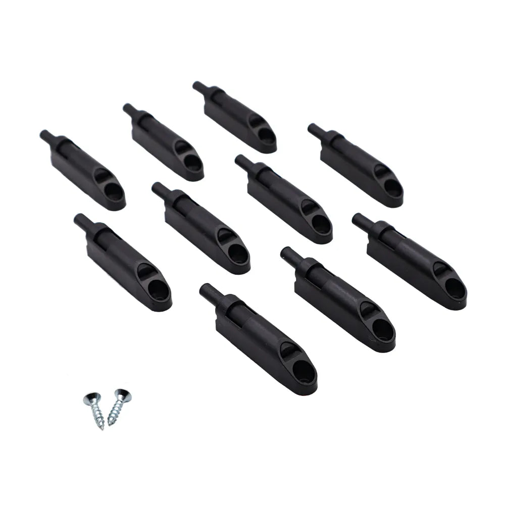 Soft-Close Cabinet Door Damper - Black (10-Pack)