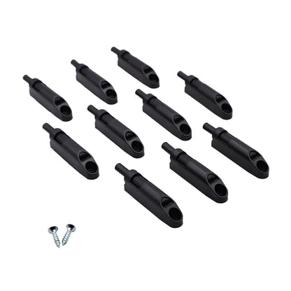 Soft-Close Cabinet Door Damper - Black (10-Pack)