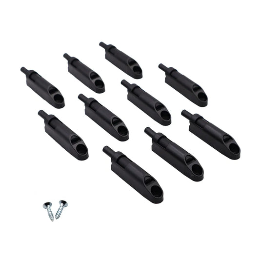 Soft-Close Cabinet Door Damper - Black (10-Pack)