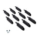 Soft-Close Cabinet Door Damper - Black (10-Pack)