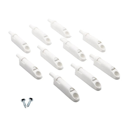 Soft-Close Cabinet Door Damper - White (Pack of 10)