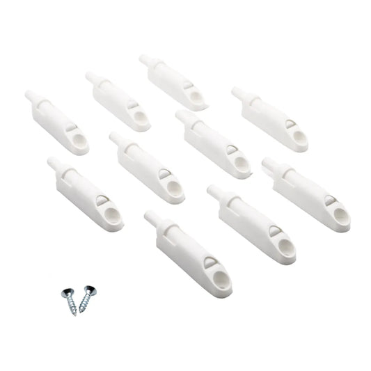 Soft-Close Cabinet Door Damper - White (Pack of 10)