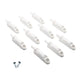 Soft-Close Cabinet Door Damper - White (Pack of 10)