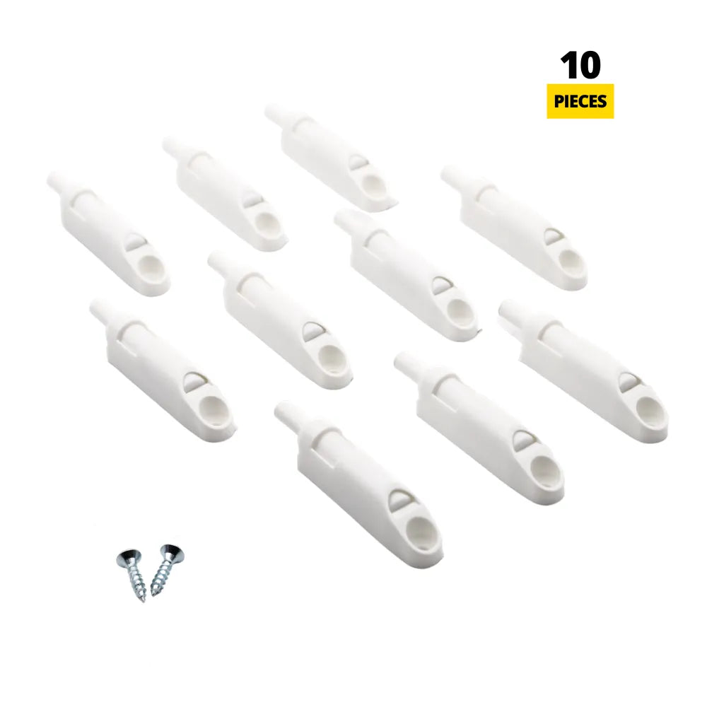 Soft-Close Cabinet Door Damper - White (Pack of 10)