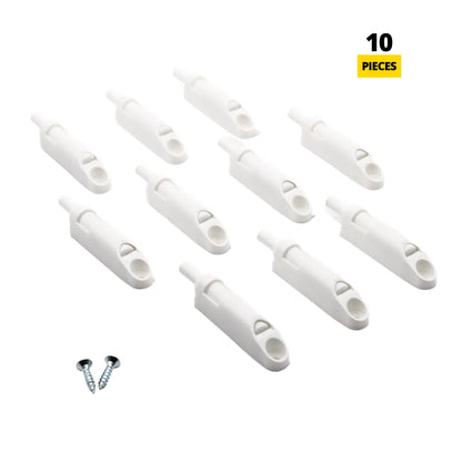 Soft-Close Cabinet Door Damper - White (Pack of 10)