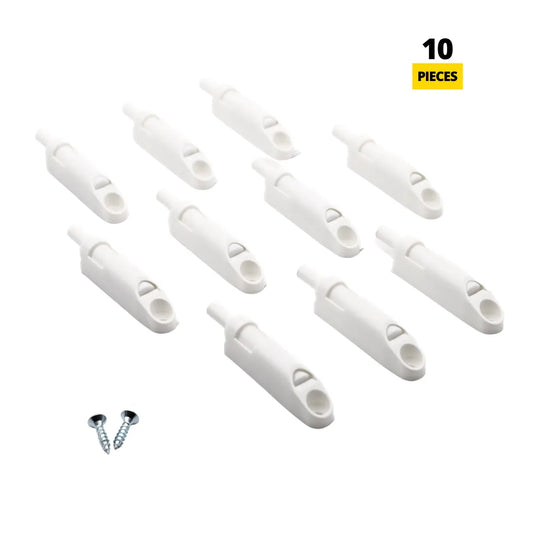 Soft-Close Cabinet Door Damper - White (Pack of 10)