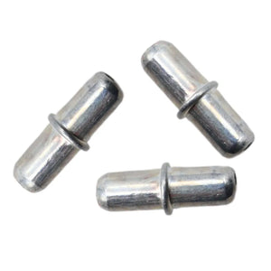 Push-In 3/16 inch (5 mm) Zinc-Plated Metal Shelf Brackets - 1000 Pack