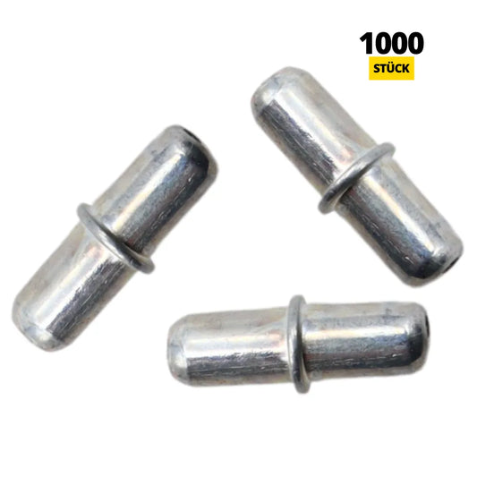 Push-In 3/16 inch (5 mm) Zinc-Plated Metal Shelf Brackets - 1000 Pack