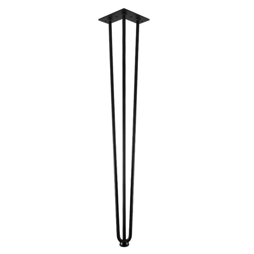 Table Leg 28 inch (71 cm) High - Matte Black