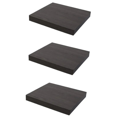 Concealed Floating Bookshelf - 3-Pack - Anthracite Oak - 9-1/4 inch (23.5 cm)