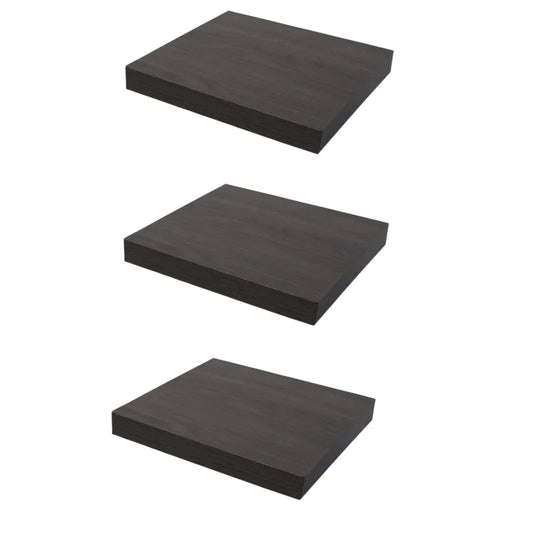 Concealed Floating Bookshelf - 3-Pack - Anthracite Oak - 9-1/4 inch (23.5 cm)