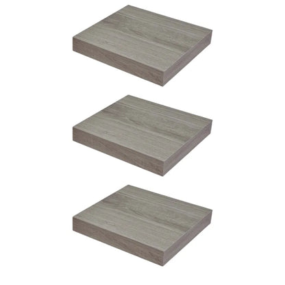 Concealed Floating Shelf - Set of 3 - Grey Oak - 9-1/4 inch (23.5 cm)