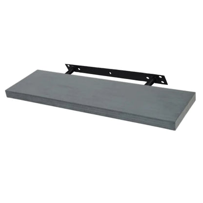 Concealed Floating Bookshelves - 3-Pack - Industrial Gray - 47-1/4 inch (120 cm)