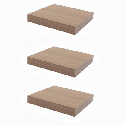 Concealed Floating Bookshelf - 3-Pack - Knotty Oak - 9-1/4 inch (23.5 cm)