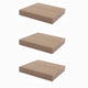 Concealed Floating Bookshelf - 3-Pack - Knotty Oak - 9-1/4 inch (23.5 cm)