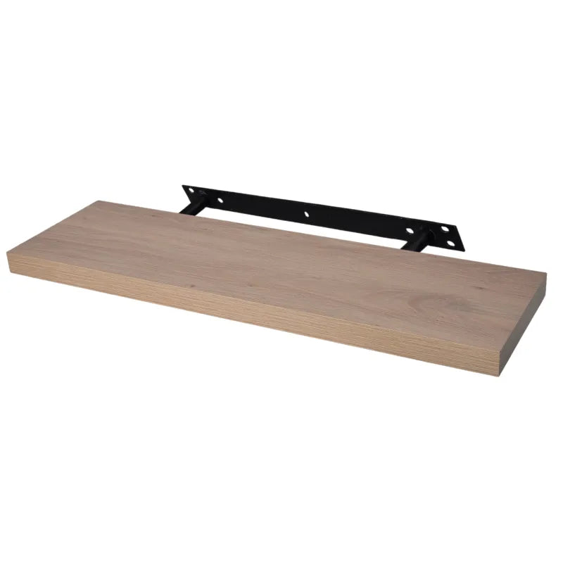 Concealed Floating Bookshelf - Set of 3 - Knotty Oak - 35-7/16 inch (900 mm)