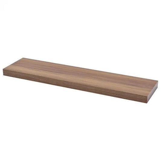 Concealed Floating Bookshelves - 3-Pack - Walnut - 35-7/16 inch (90 cm)