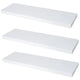 Concealed Floating Shelves - Set of 3 - Matte White - 31-1/2 inch (800 mm)