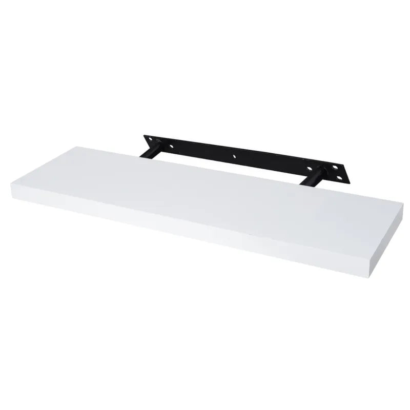 Concealed Floating Shelves - Set of 3 - Matte White - 31-1/2 inch (800 mm)