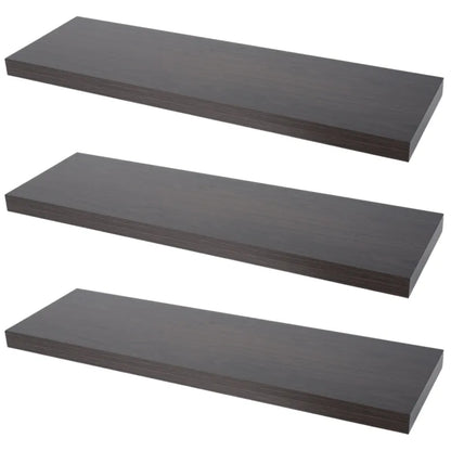 Floating Shelf Set - 3 Pack - Wenge - 31-1/2 inch (80 cm)