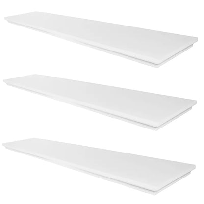 Concealed Floating Bookshelf - Classic - 3-Pack - Matte White - 31-1/2 inch (800 mm)