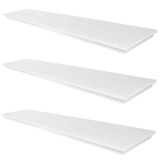 Concealed Floating Bookshelf - Classic - 3-Pack - Matte White - 31-1/2 inch (800 mm)