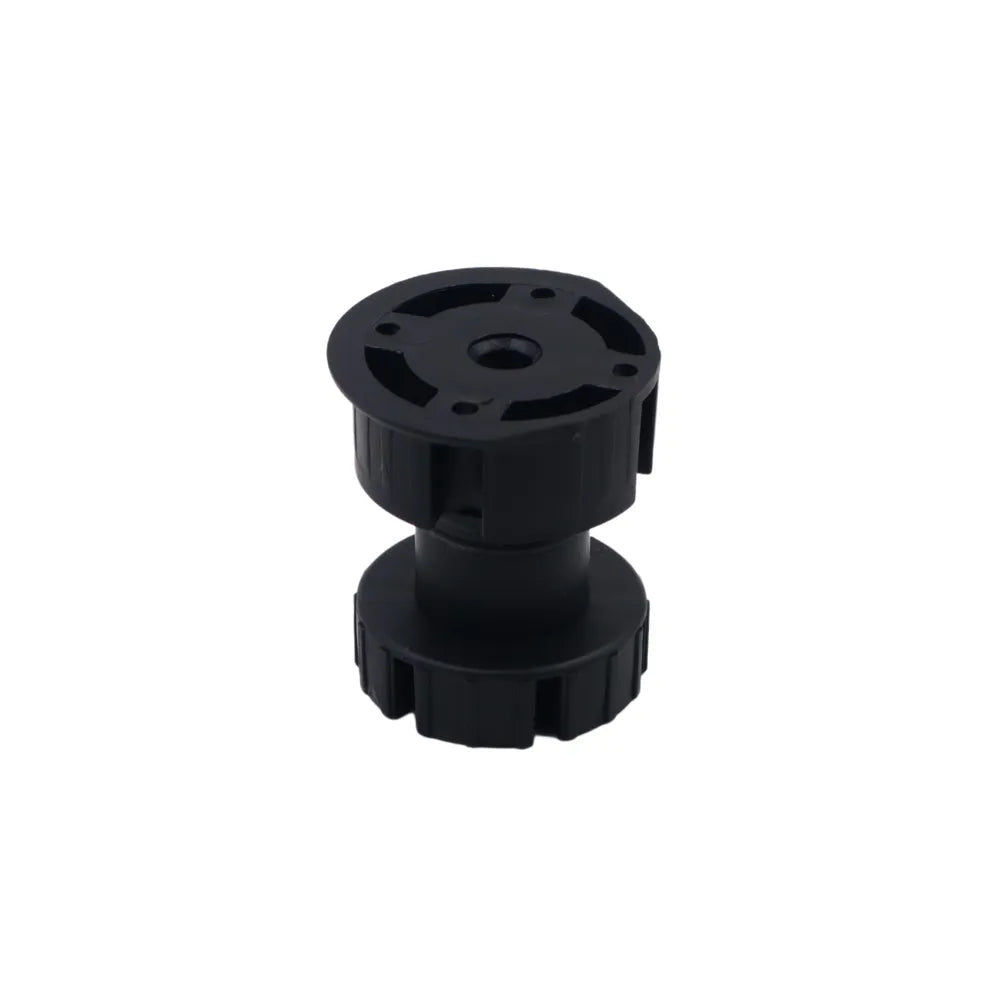 Adjustable Plastic Furniture Feet 2-3/8 inch (60 mm) - Black