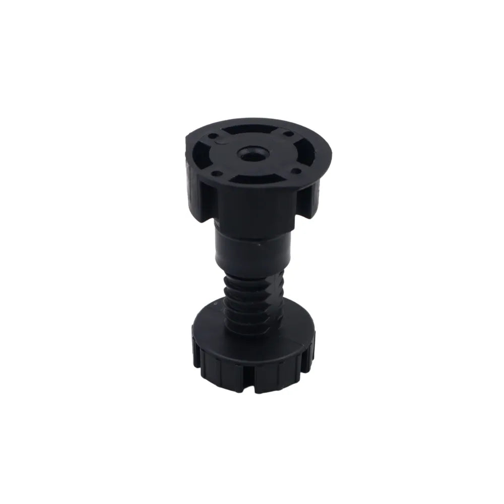 Adjustable Plastic Furniture Feet 2-3/8 inch (60 mm) - Black