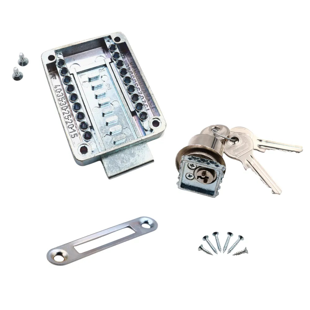 Adjustable Cabinet & Drawer Lock 7/8 inch x 13/16 inch (22x21 mm)