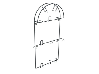 Wall-Mount Vacuum Hose Holder, Vacuum Hose Rack - Large - Charcoal