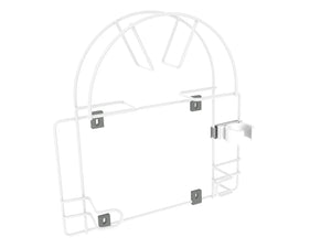 Wall Mount Vacuum Hose Holder, Vacuum Hose Hanger - Small - White