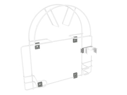 Wall Mount Vacuum Hose Holder, Vacuum Hose Hanger - Small - White