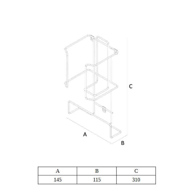 Wall Mount Steel Bracket - Anthracite