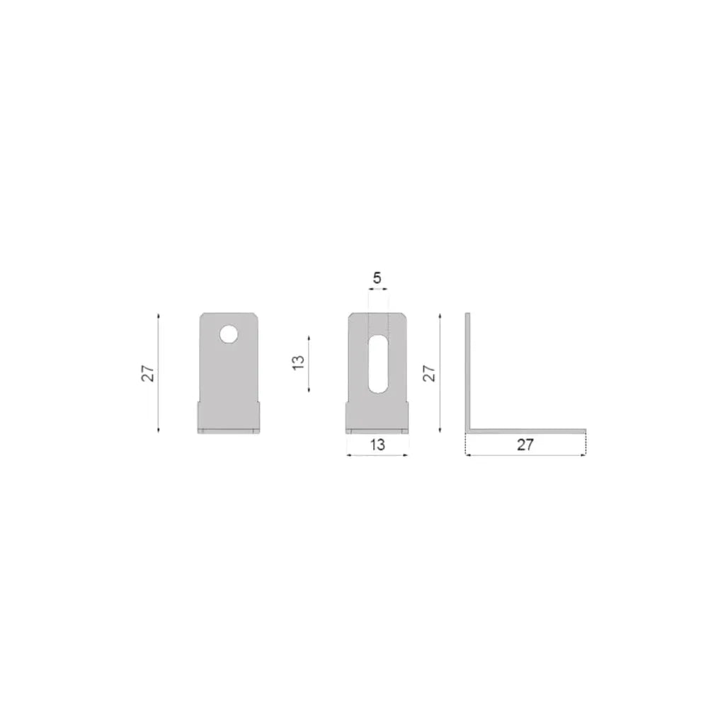 Furniture Brackets - Galvanized Without Cover