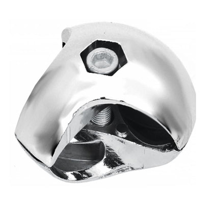1 inch Double Connector, Chrome NTP Left 