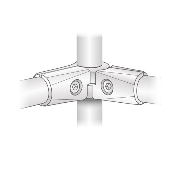 1 inch Half S-Type Connector, Chrome NTP 