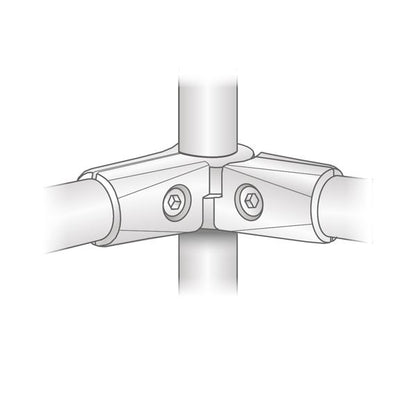 1 inch Half S-Type Connector, Chrome NTP 