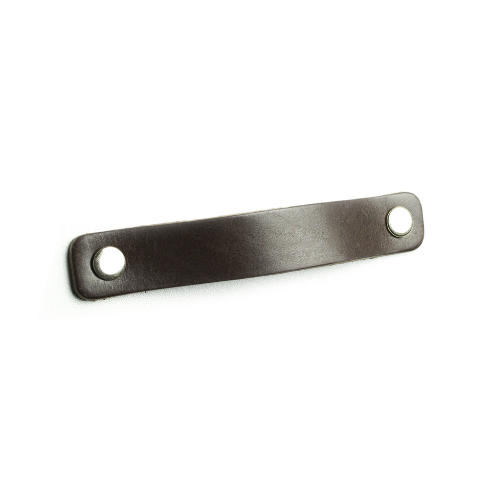 Leather handle rectangular 96mm - 160mm