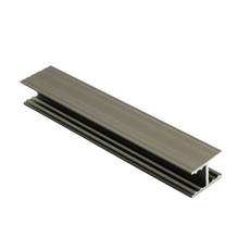 10mm H-Bar Connecting Horizontal Aluminum Profile 560cm - Champagne Anodized