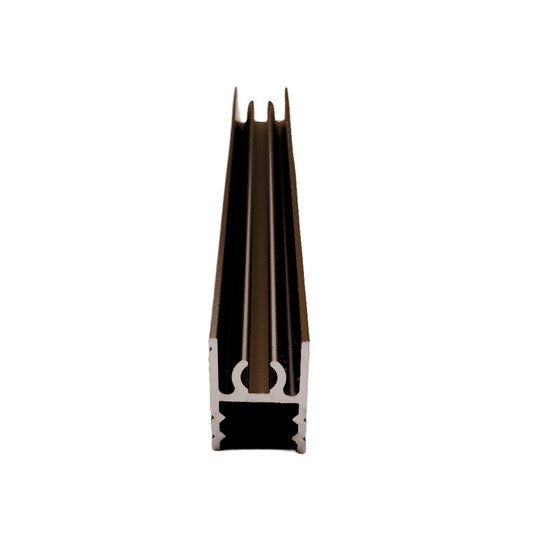 10mm Top Horizontal Aluminum Profile 560cm - Cognac Anodized