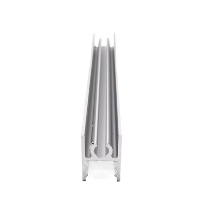 10mm Bottom Horizontal Aluminum Profile 560cm - Silver Anodized