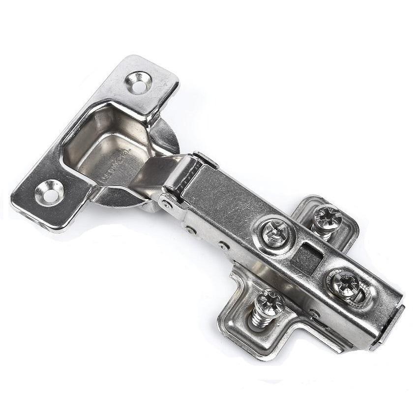 110° Soft-Close Hinge, H0 Mounting Plate with EURO Screws, Overlay Doors Soft Close Furnica 