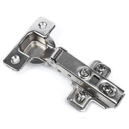 110° Soft-Close Hinge, H0 Mounting Plate with EURO Screws, Overlay Doors Soft Close Furnica 