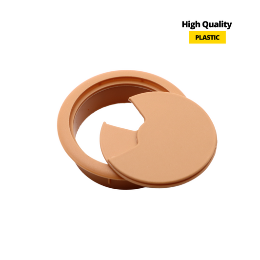 Plastic Desk Grommet 2-3/8 inch, Light Brown