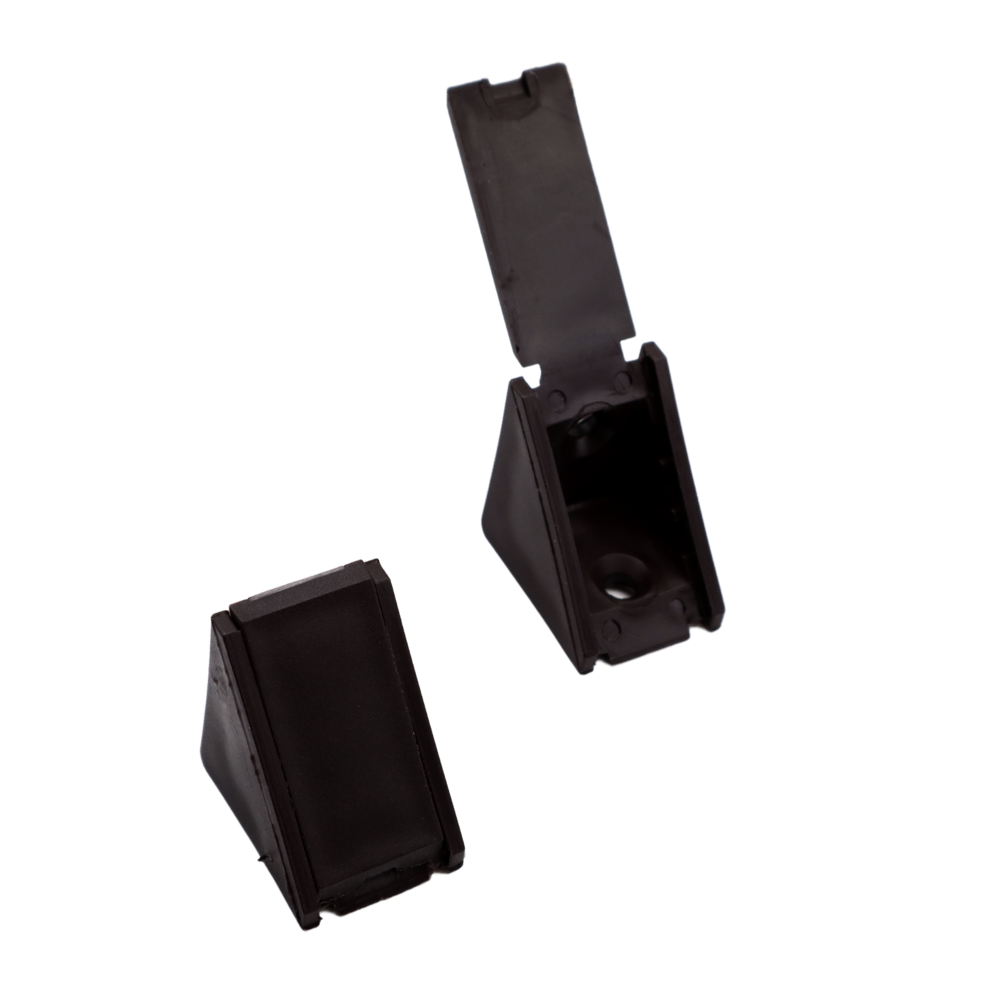 Cabinet corner braces plastic - Black 1000pcs (2) – Furnica