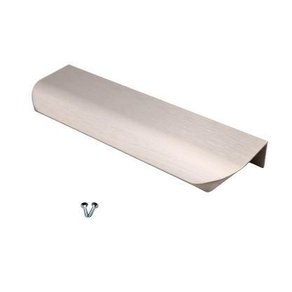 Edge Grip Round Profile Handle 5-1/16 inch (5-13/16 inch total length) - Brushed Steel ﻿ – Furnica