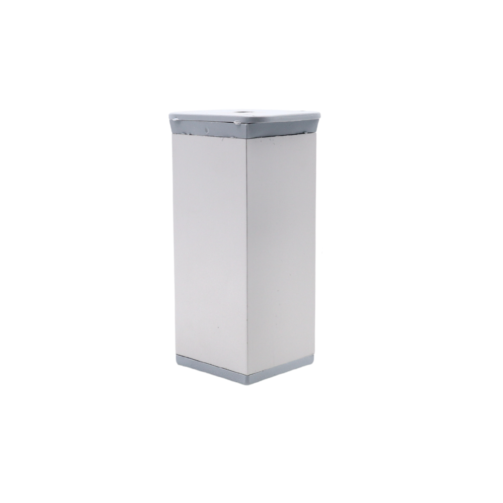 Square Furniture Leg 1-9/16 x 1-9/16 inch - H 3-15/16 inch Aluminum – Furnica
