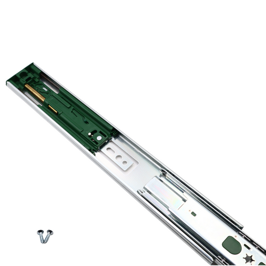 Push-to-Open + Soft Close Ball Bearing Slides (left and right), H45 - 14 inch